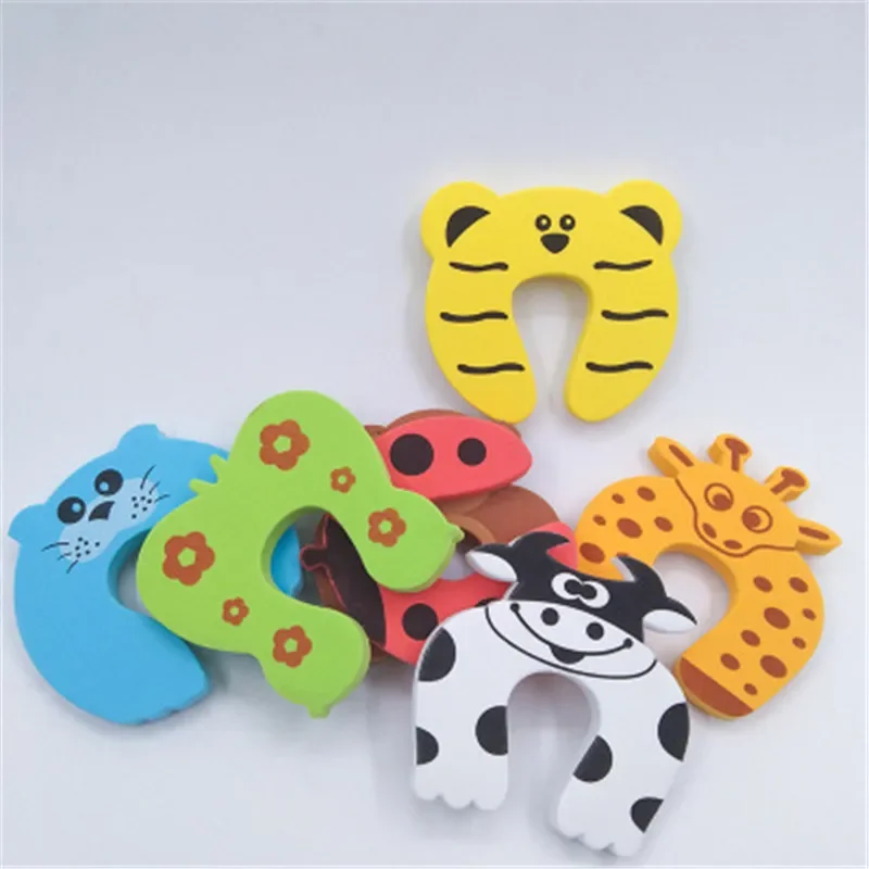 5Pcs/Lot Protection Baby Safety Cute Animal Security Door Stopper Baby Newborn Care Child Finger Protector