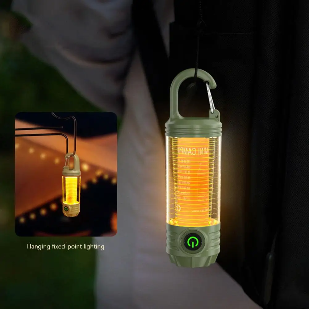 Dual Source Starke LED-Lampe Taschenlampe Wasserdichte Outdoor-Camping-Arbeitsleuchte Helle Taschenlampe mit Haken – Detail 10