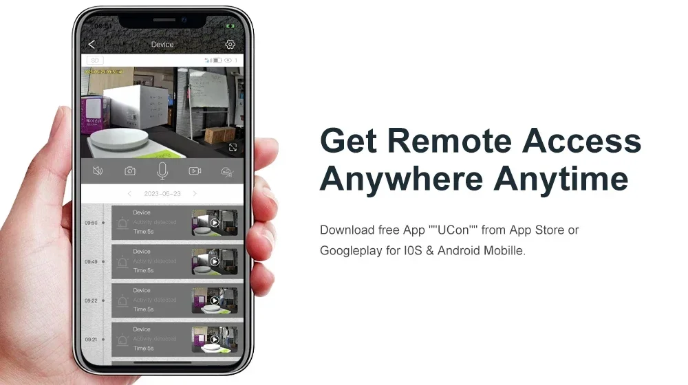 Trail camera mounted securely on a tree