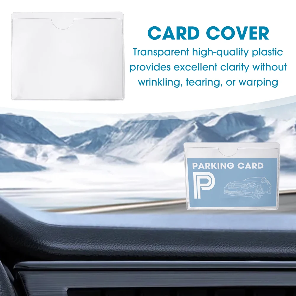 Transparent Self-Adhesive Waterproof Card Holder