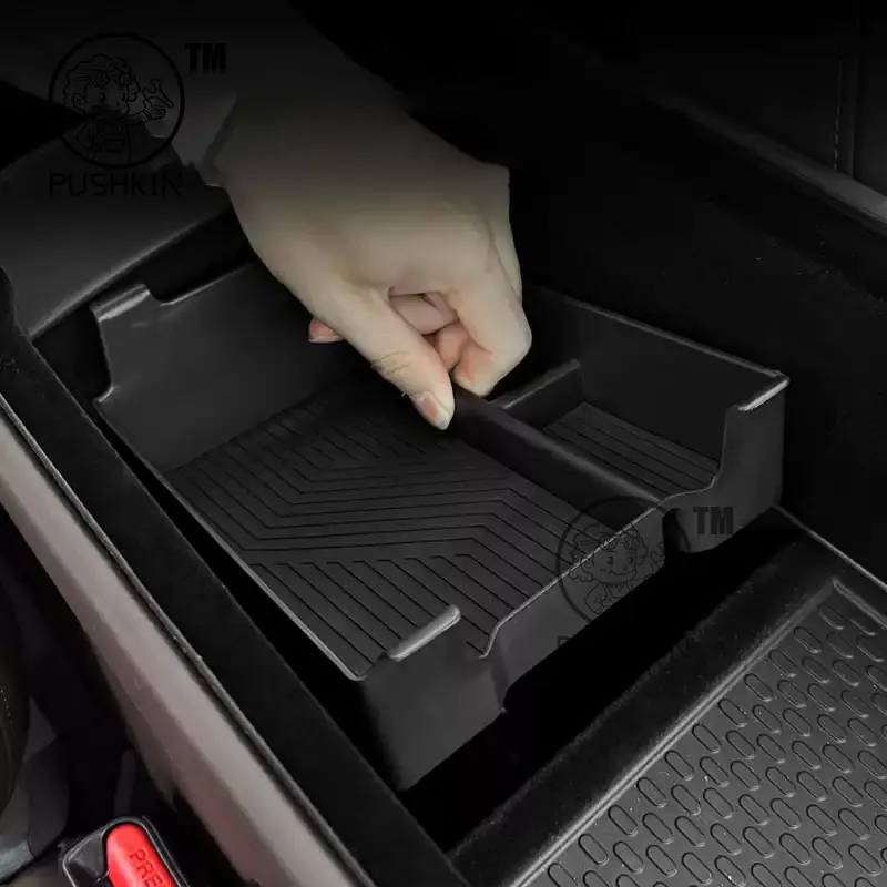 Tumukiw Scatola portaoggetti per console centrale compatibile con Mercedes Benz Smart 451 Fortwo 2009-2015 bracciolo centrale freno a mano organizer