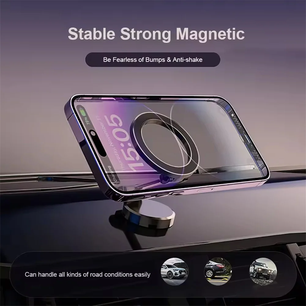 Roreta Foldable Sided Magnetic monopod for Magsafe Gym Treadmill Universal Folding Car Holder Magnetic Smartphone Stand magnetic phone stand