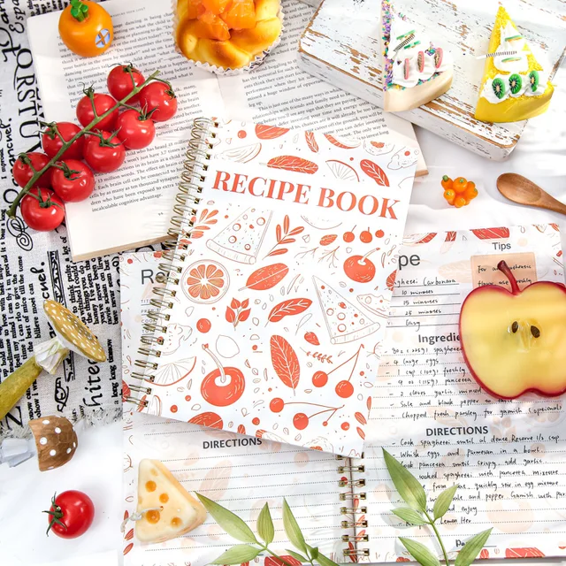 Mr. Paper, 104 pagine/libro, libro a spirale per ricette della serie Healthy Diet, taccuino per messaggi di registrazione della vita per regali di amici 2