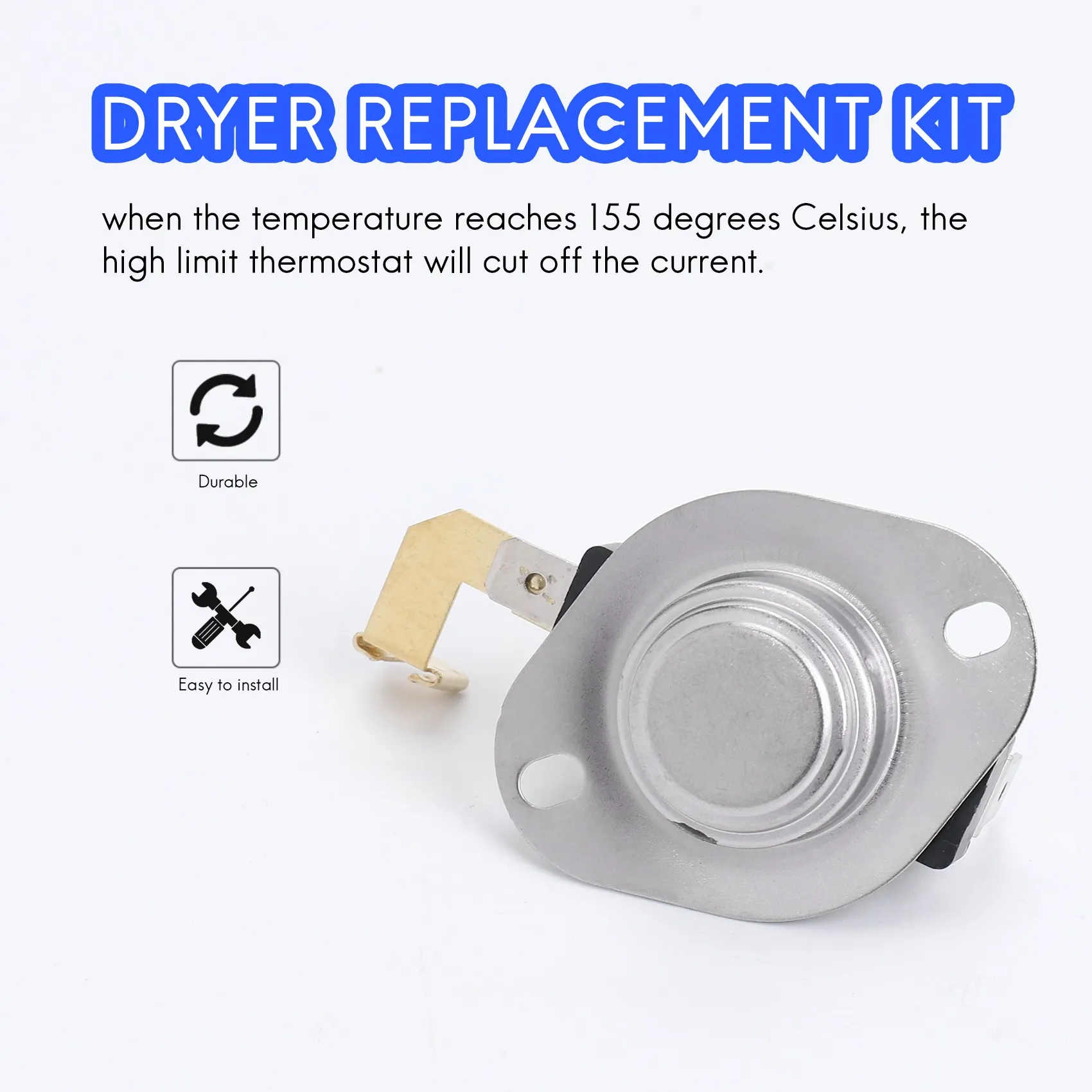Dryer Replacement Kit 3387134 High-Limit Thermostat 3392519 Dryer Thermal Fuse 3977393 Thermal Cut-Off Switch 3977767 Cycling Th dryer filter