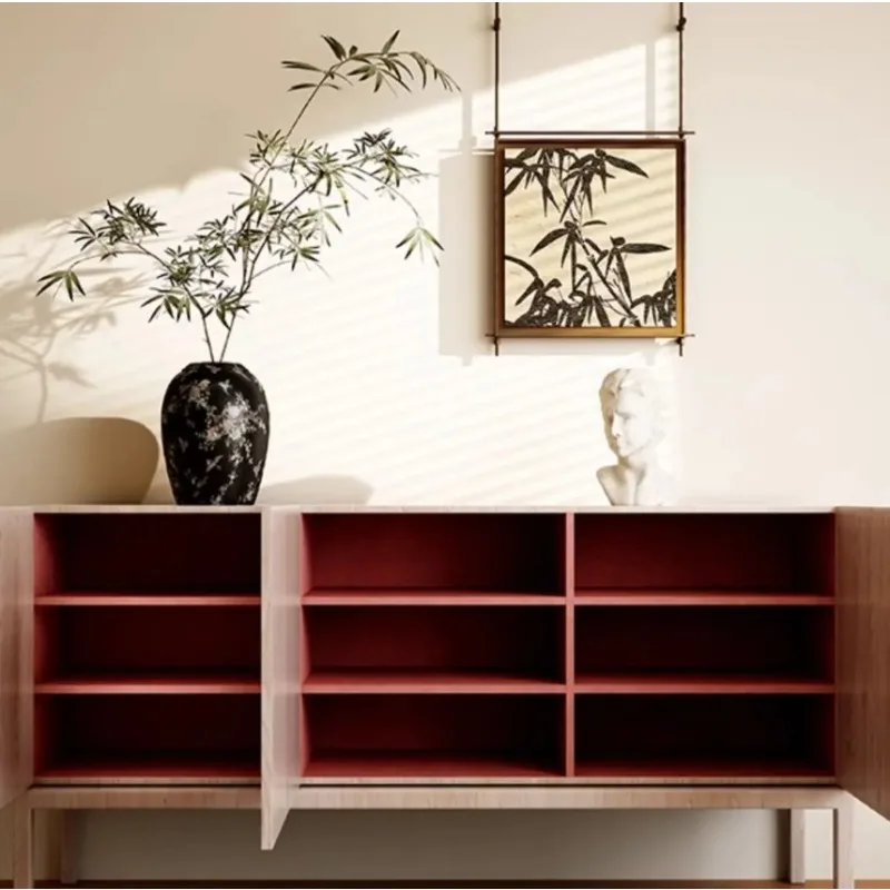 Bamboo Cabinet Storage Kitchen Wooden Furniture Organization Shelf Door Folding Wood Unit Item Coffee Maker Ilot Cuisine Alacena 5