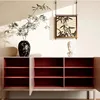 Bamboo Cabinet Storage Kitchen Wooden Furniture Organization Shelf Door Folding Wood Unit Item Coffee Maker Ilot Cuisine Alacena 5