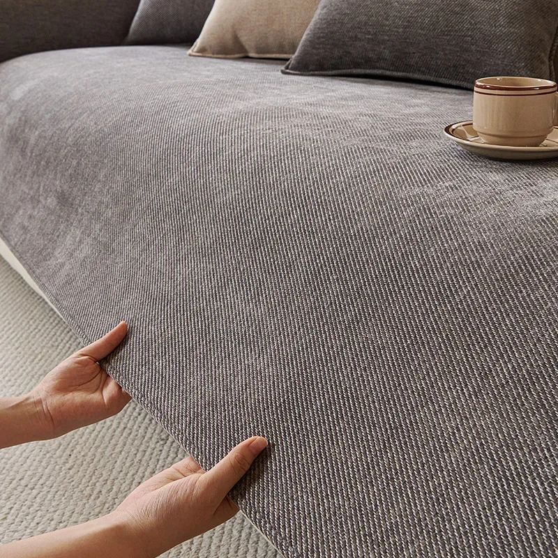 Solid Color Waterproof Chenille Sofa Cushion image 11