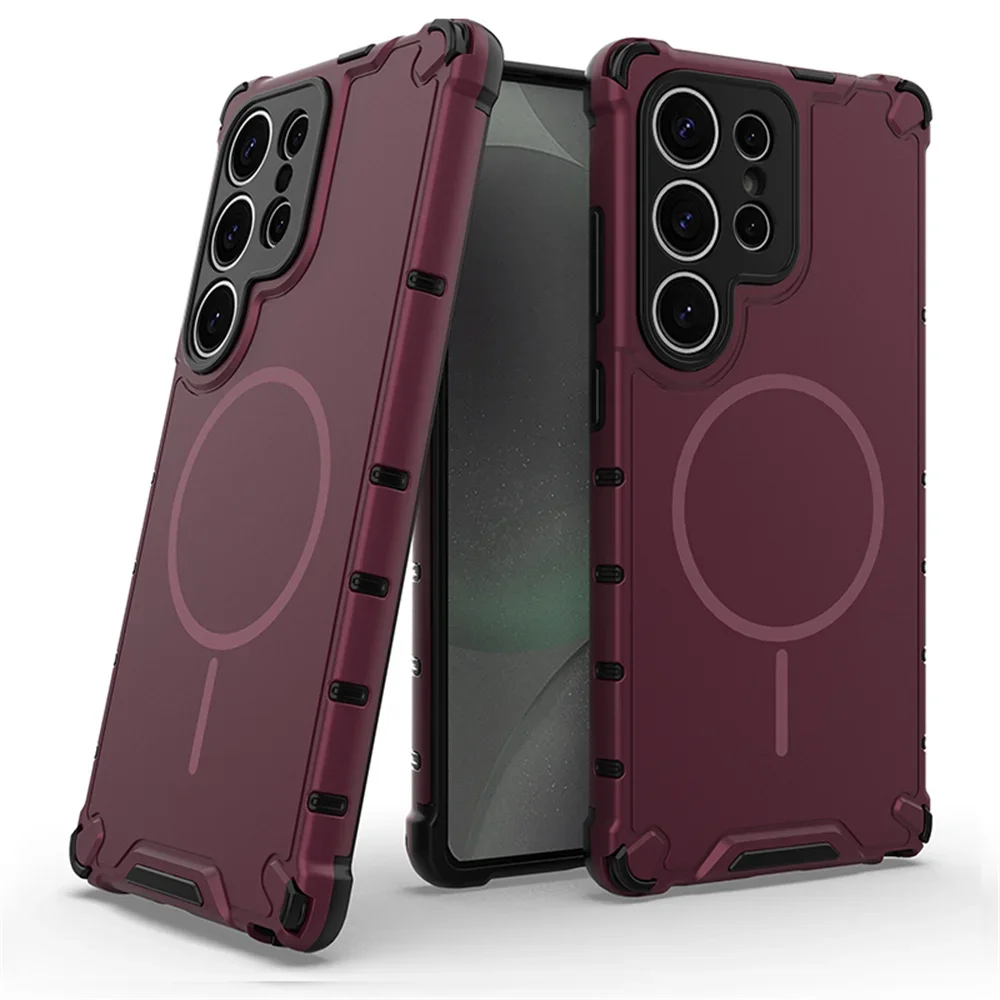 Heavy Duty Armor Anti-Slip Magnetic Phone Case Cover