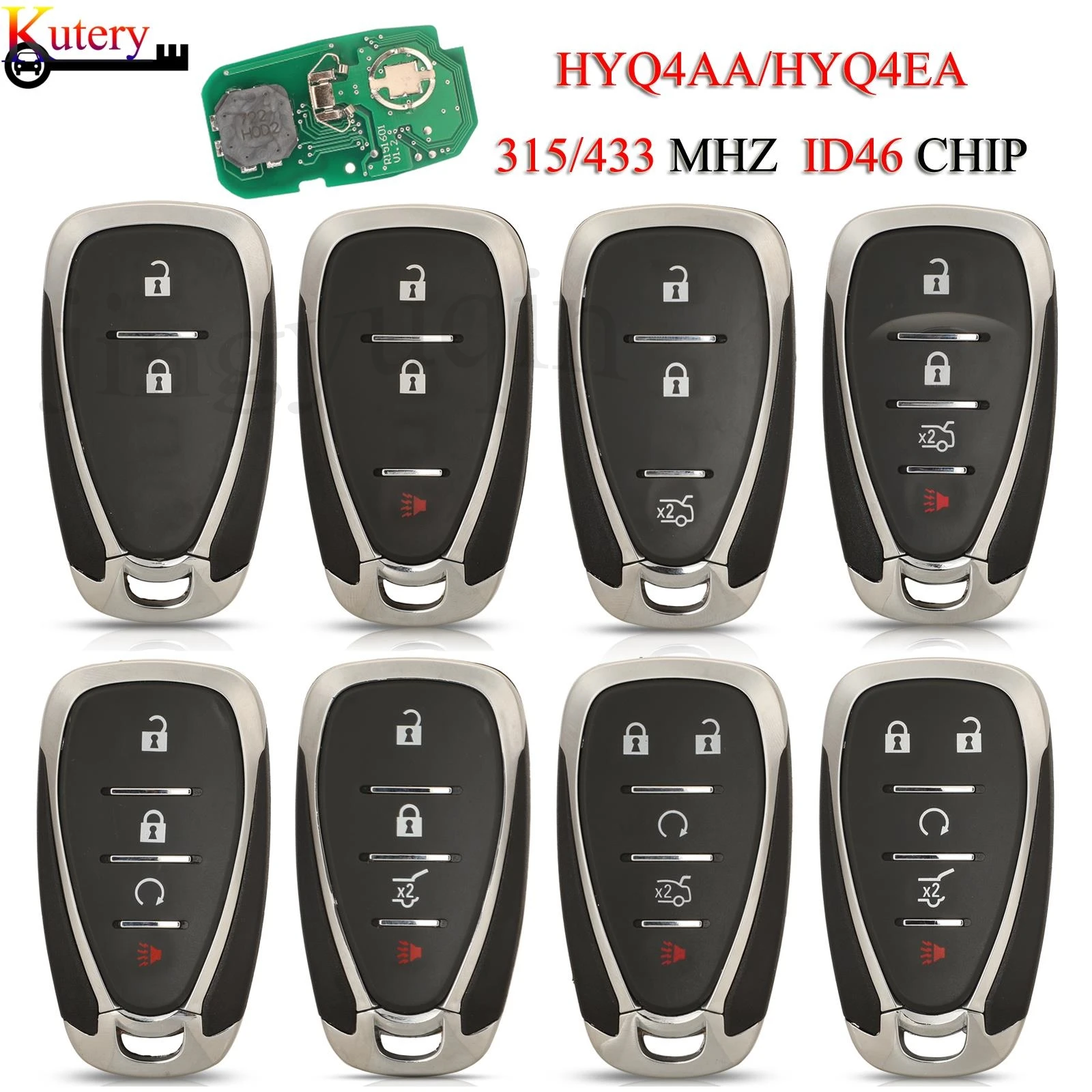 

Умный Автомобильный ключ jingyuqin для Chevrolet, Camaro, Equinox, Cruze, Malibu Spark, Trax, 315 МГц, чип ID46, HYQ4AA, HYQ4EA