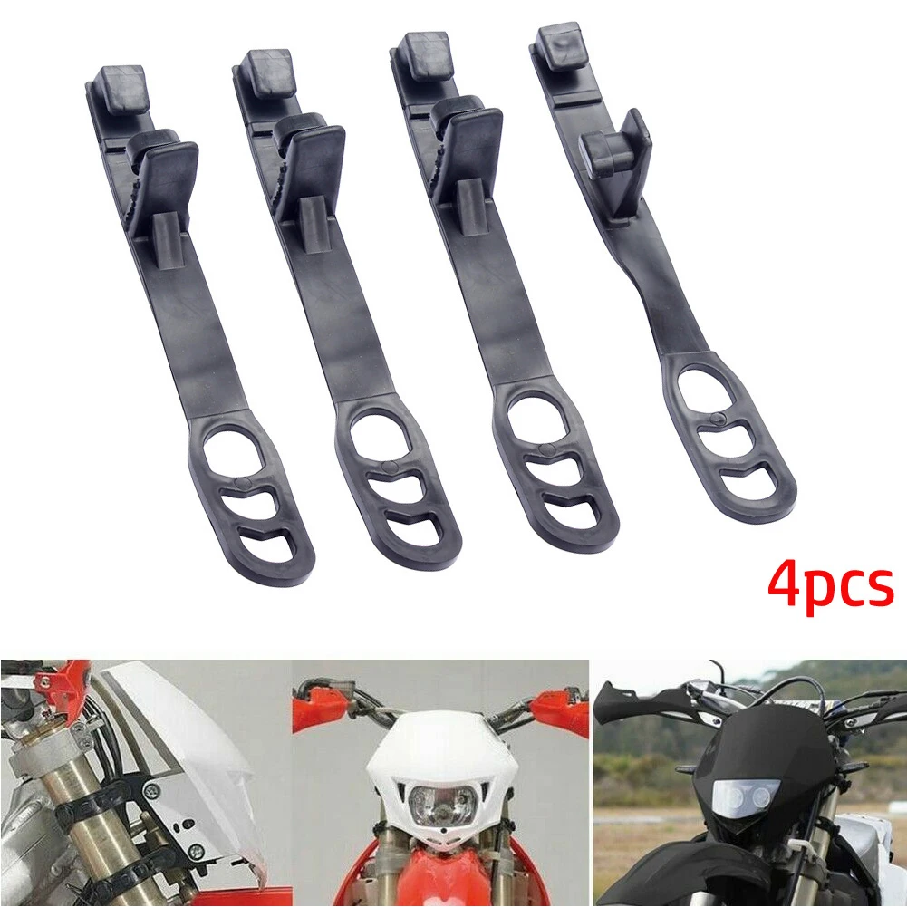 4X Headlight Rubber Straps Off-road Motorcycle Headlight Fixing Rubber Strip Motocross Headlamp Fixed Brackets Straps Motorcycle Headlight Strap