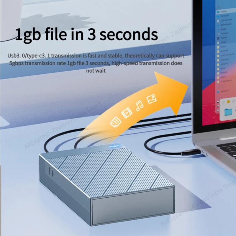 KEBIDUMEI 3.5인치 2.5인치 하드 디스크 인클로저 SATA HDD 인클로저 5Gbps 외장 HDD 박스 PC 맥북 노트북 HD 디스크 저장 박스