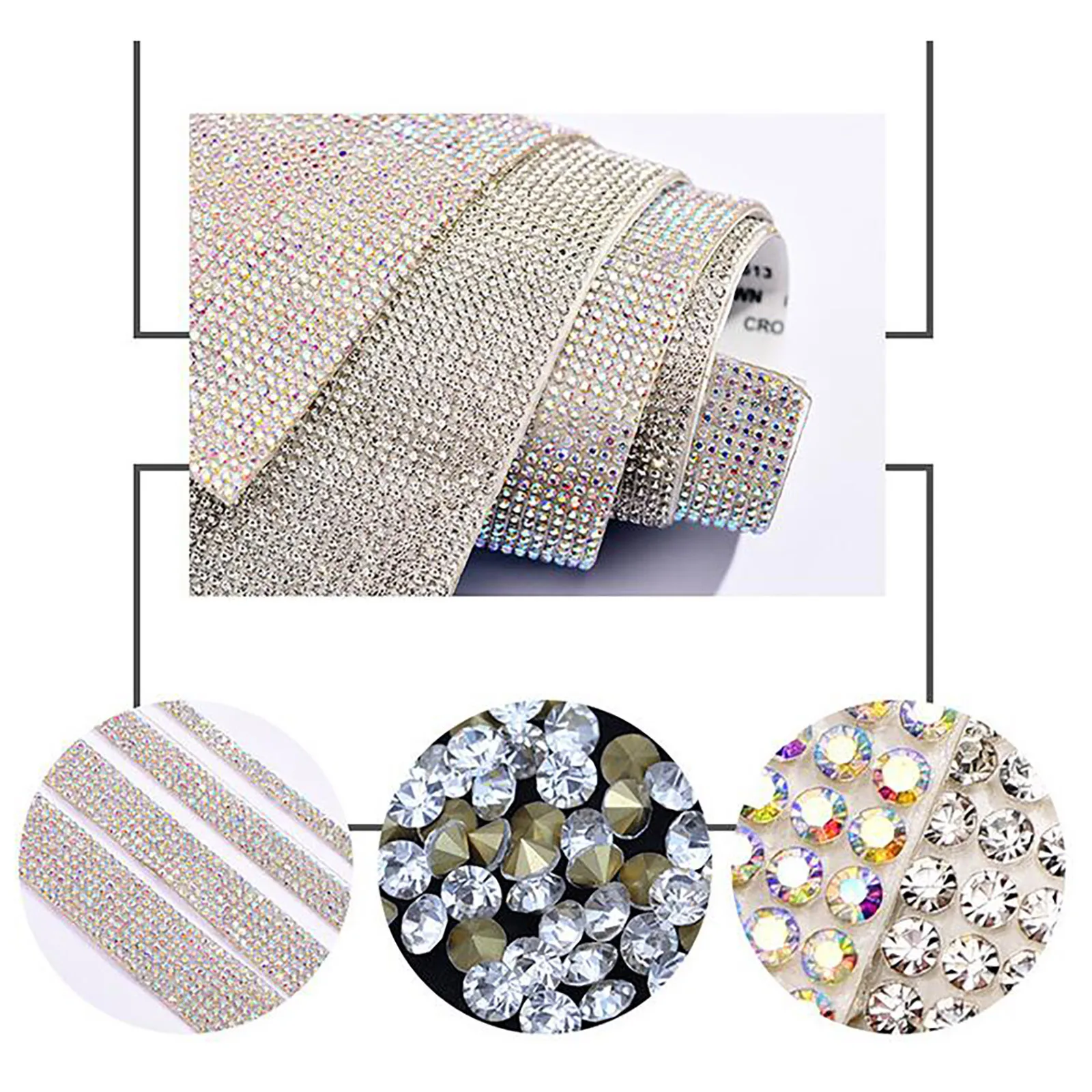 1 Yard Kristall Strass Selbst-Klebe Diamant Band Trim Band Aufkleber DIY  Kleidung schmuck Auto Telefon geschenke Kunst Handwerk decor - AliExpress