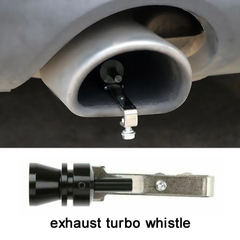 M Size Exhaust Turbine Whistle Universal Turbo Whistle Muffler Portable Aluminum Alloy Car Turbo Whistle Auto Replacement Parts