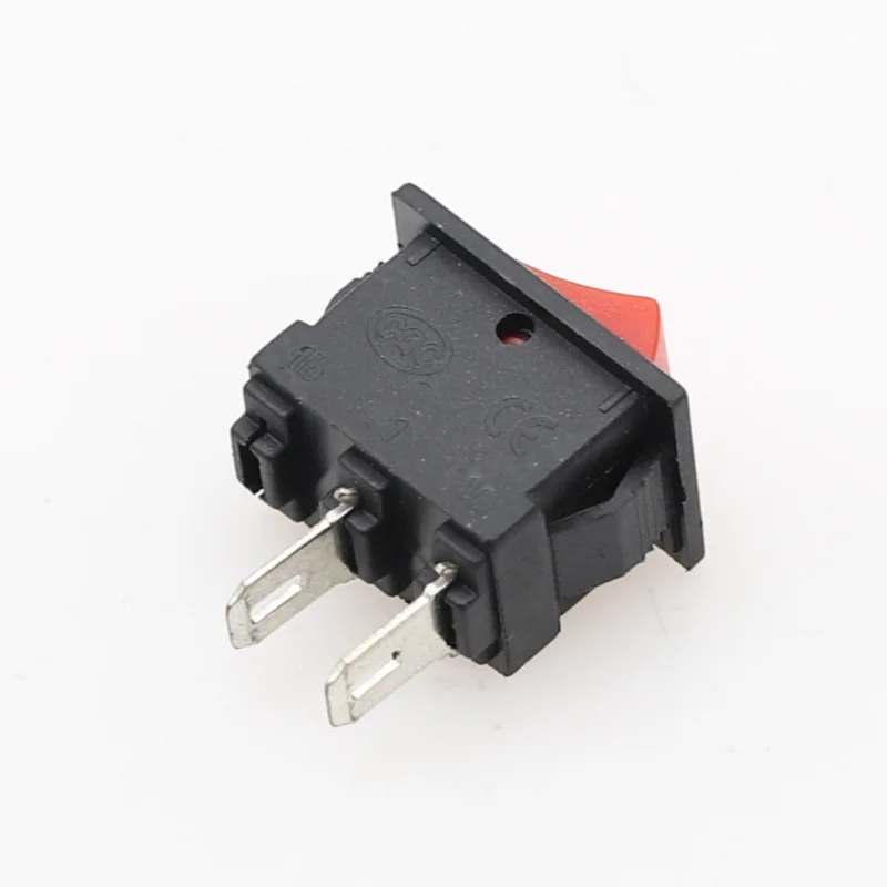 5/10/15Pcs 10x15mm SPST 2Pin 3A 250V KCD11 Rocker Switch Snap-in on/Off 10MM*15MM Black Red and White rocker switch