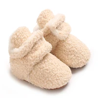 0-18M Freshman Socks and Shoes Winter Boys' and Girls' Walking Boots Cotton Comfortable Soft Anti slip Warm Baby Boots 2