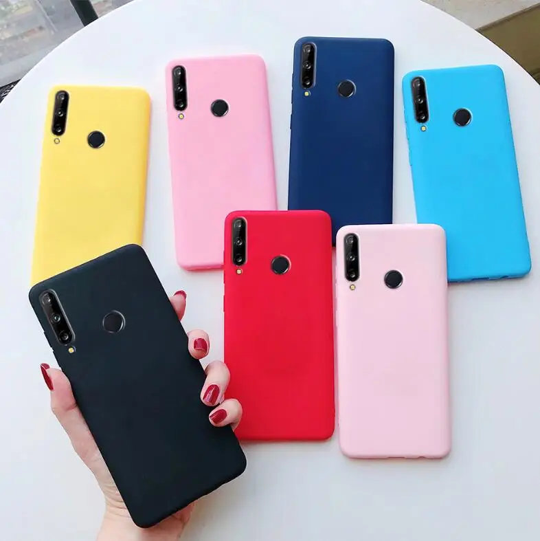 Enhanced Frosted Shockproof Silicone Back Cover - Candy Colored Protection Case