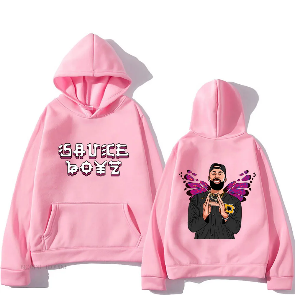 Eladio Carrion Sauce Boyz Monarca Funko Pop Anime Hoodies Harajuku Casual Sweatshirts Cartoon