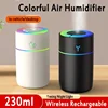 Colorful Air Humidifier Portable Usb Rechargeable Wireless Home Car Air Atomizer Aroma Cooling Humidificador Timing Diffuser 1