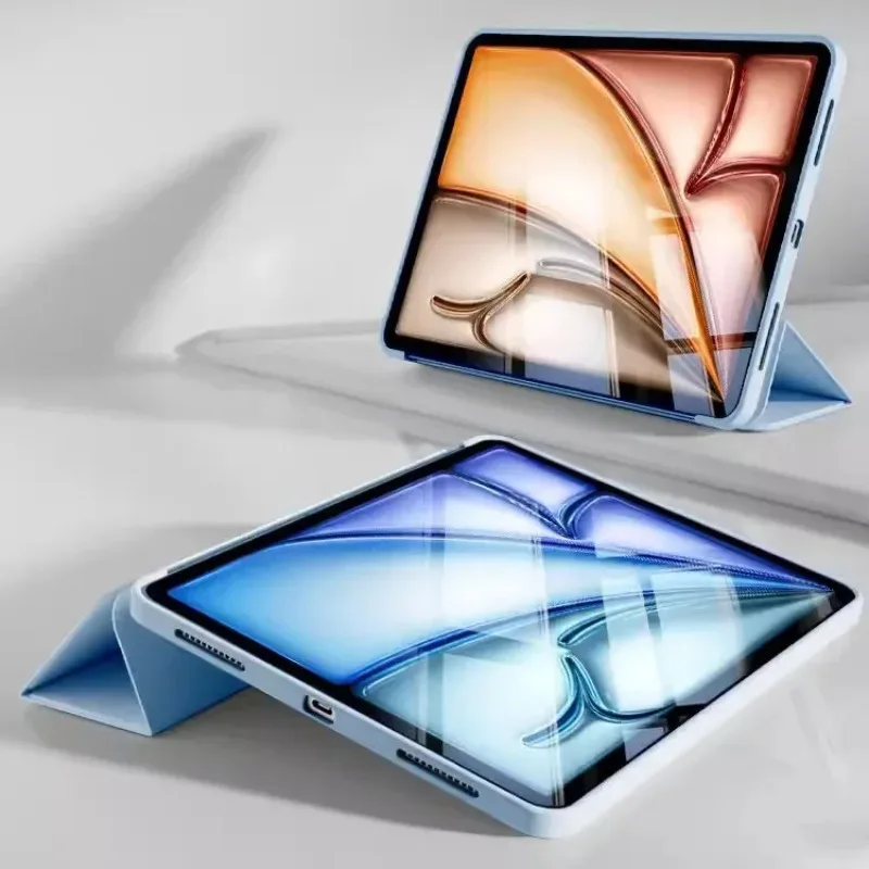 Premium TPU Soft Silicone Trifold Stand Tablet Case with Auto Sleep/Wake Function