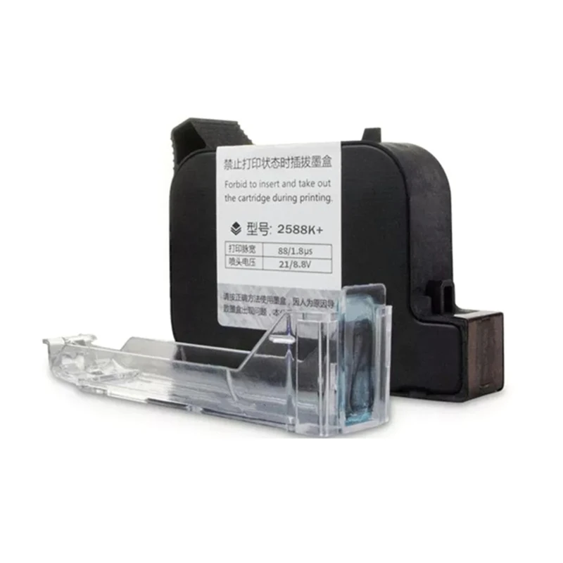 

600DPI Refill For 2588K+ 12.7mm Height Black Cartridge Quick dry Cartridges for Hand Inkjets Printers