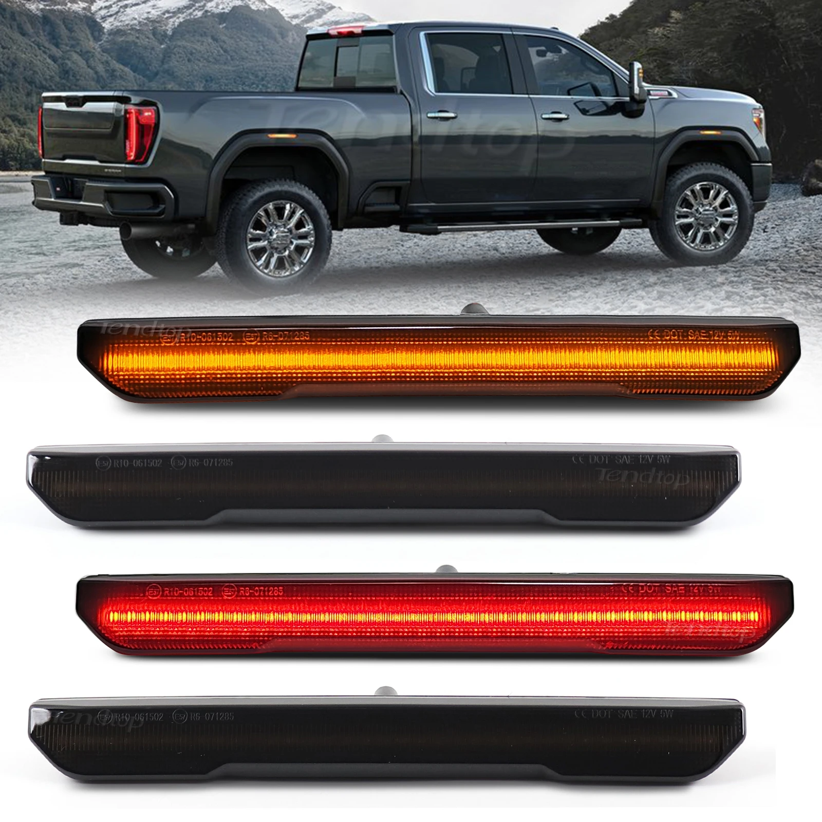 

4 шт., задние габаритные огни для GMC Sierra 2500 3500 HD 2020-2024
