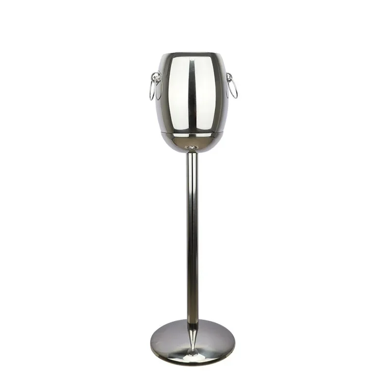 Stainless Steel luxury Ice Bucket with rack Wine Chiller Bottle Cooler Champagne Beer Chiller Ice Barrel Elk Deer ice rack set