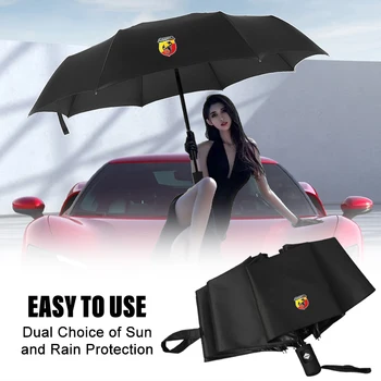 Accessori per auto con ombrello personalizzato pieghevole compatto completamente automatico per auto per Abbas Abarth Fiat Punto124/125/500 Stilo Ducato