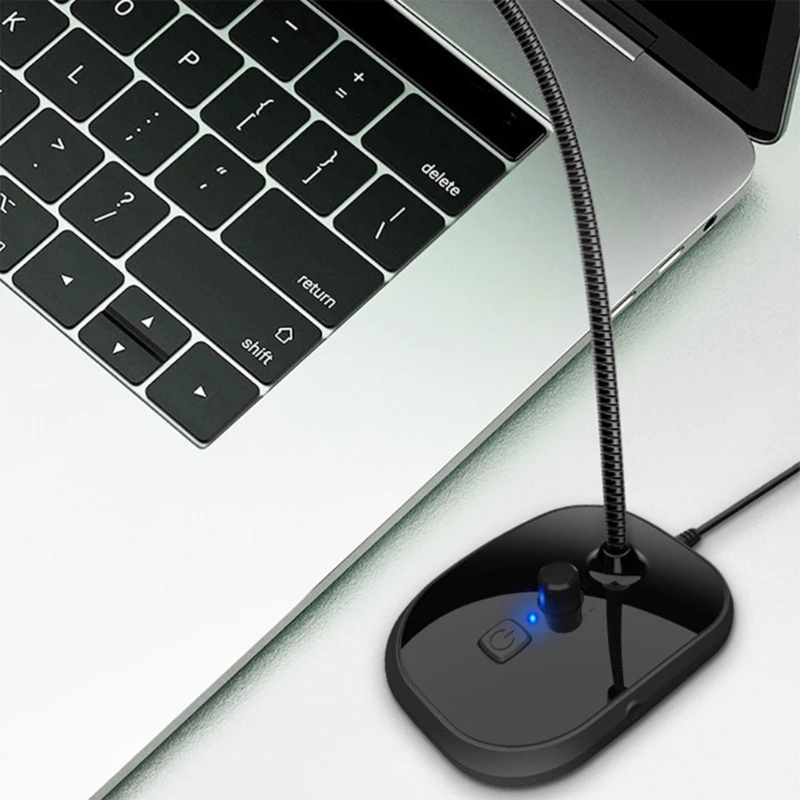 USB 와이어 조정 가능한 마이크 구즈넥 마이크 회의 콘덴서 마이크 PC 컴퓨터 라이브 스트리밍 H7EC