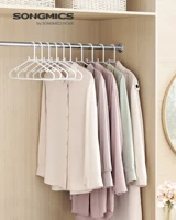 SONGMICS Plastic Hangers 50 Pack, Space-Saving Clothes Hangers, Lightweight Hangers, for Pants, Coats, Dresses 2