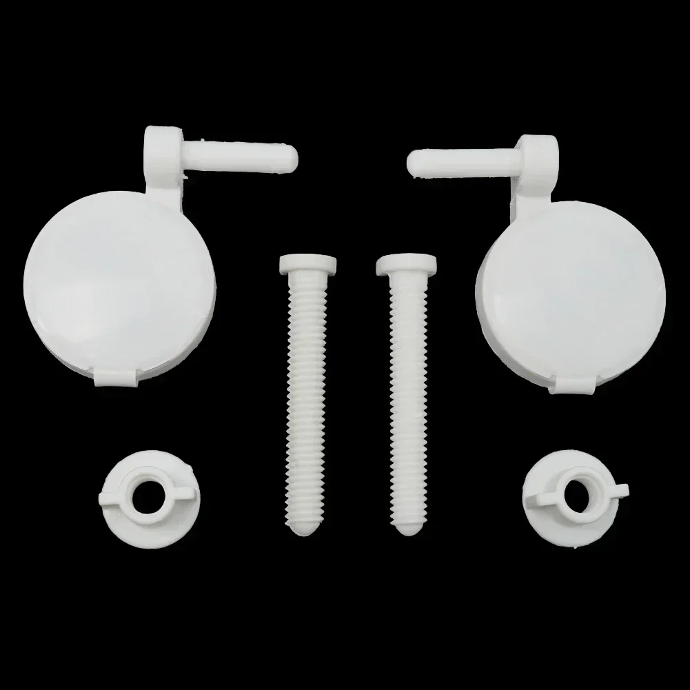 For Toilet Seats Fixtures Toilet Screw 2PCS 69*46mm ABS Plastic Fixing Accessories Kit Hinge Bolt Screw Pew
