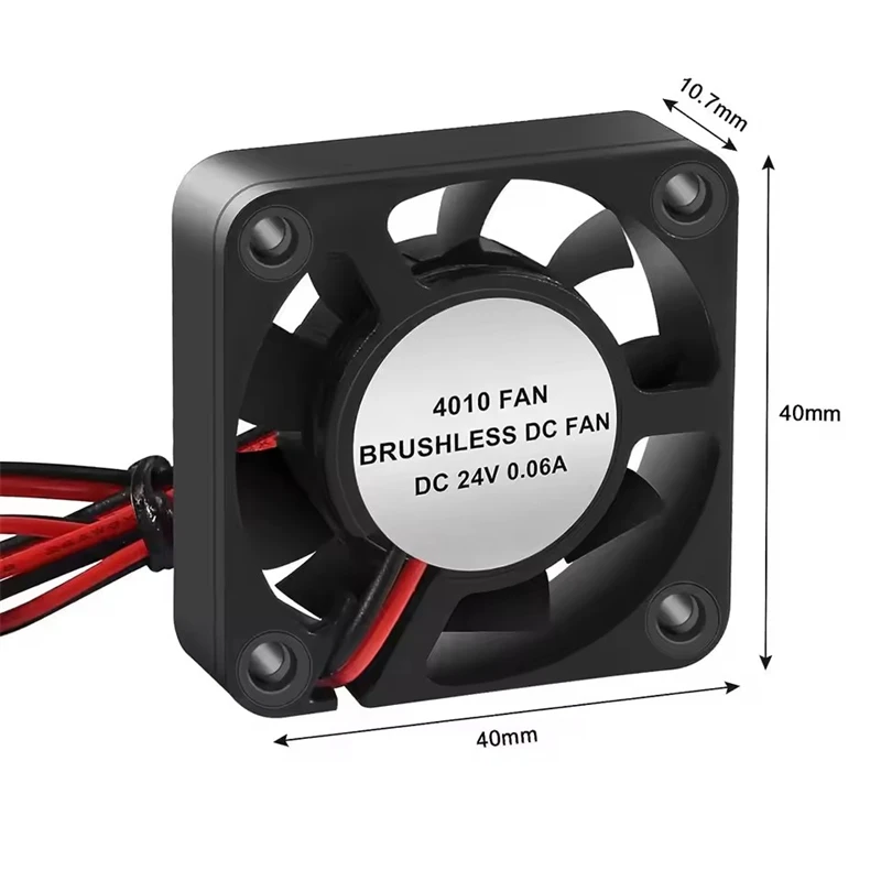 Cooling Fans 3D Printer 4010 Brushless DC Fan 12V 24V 40*40*10mm Low Noise Ball Bearing Sleeve Hydraulic Fluid Bearing