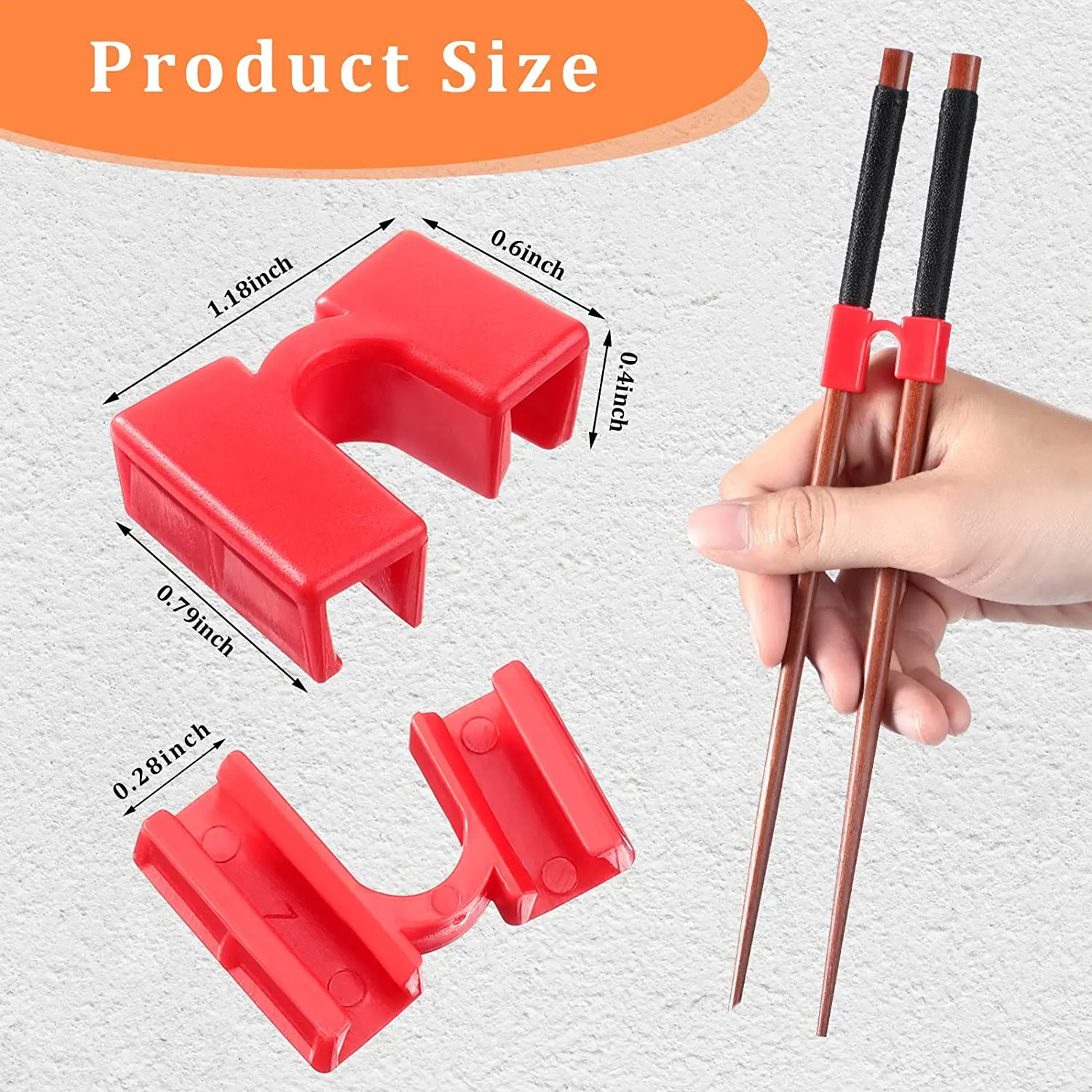 Acheter Support d'entraînement de baguettes chinoises, 5 pièces, aide à la  formation des baguettes en plastique