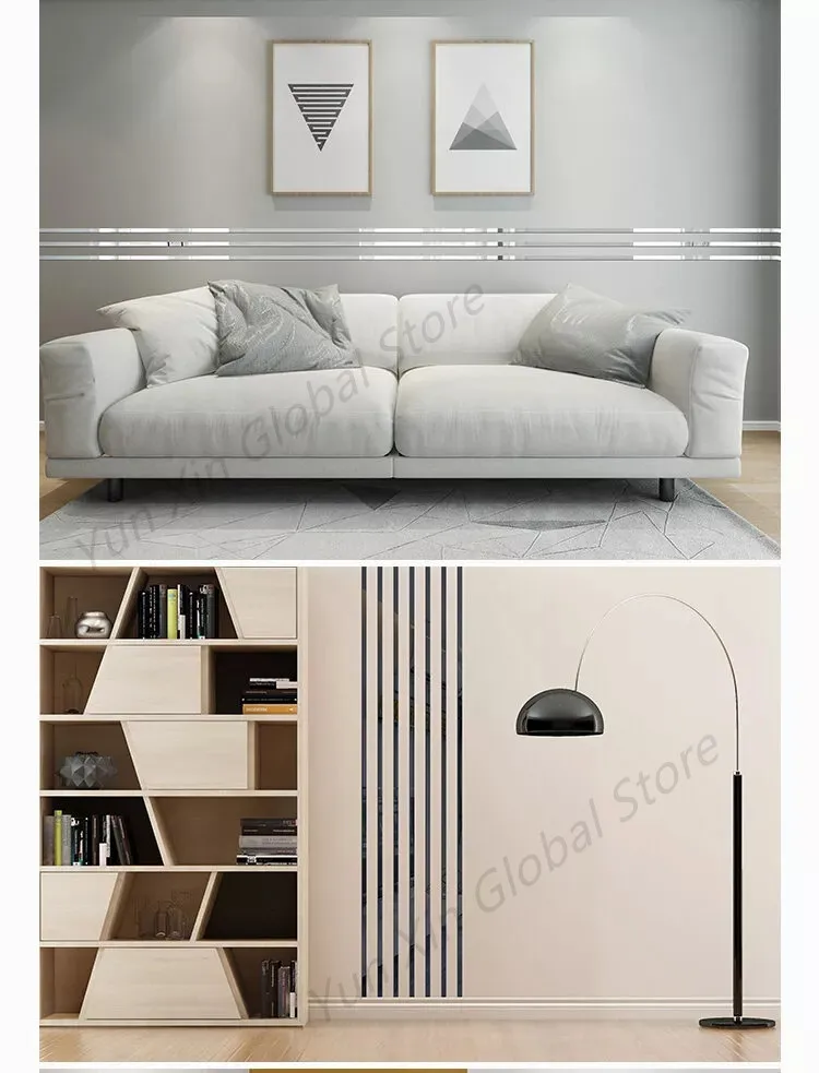 Modanature Autoadesive Argento 5m X 1cm - Flessibili Per Pareti, Specchi E Mobili, Effetto Specchiato - Foto 5