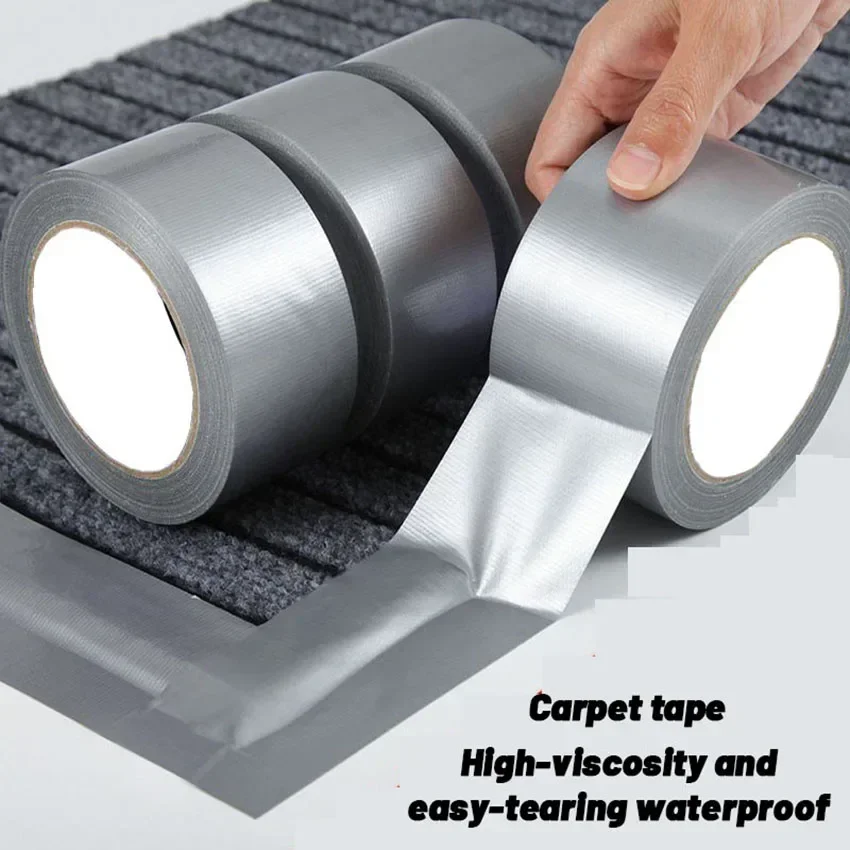 10m Silver-Gray Duct Tape – Heavy Duty Waterproof & Windproof Tape for Industrial Repairs and Bundling