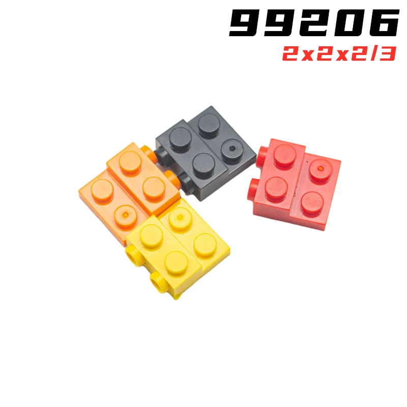 

Детали радужной свиньи MOC 99206, специальная пластина, 2x2x2/3 с 2 гвоздиками сбоку, совместимый кирпич «сделай сам», строительный блок, детская игрушка