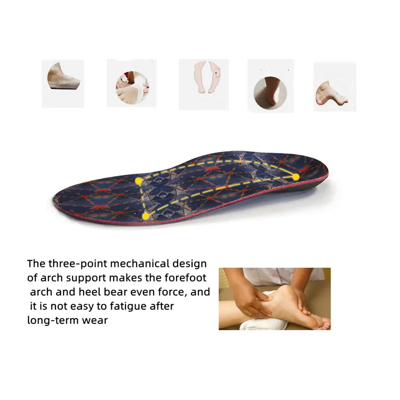 Orthotic Insole High Arch Support Insoles  EVA Arch Support Flat Feet For Women / Men Insert Lift Heel Comfort Orthopedic Pads
