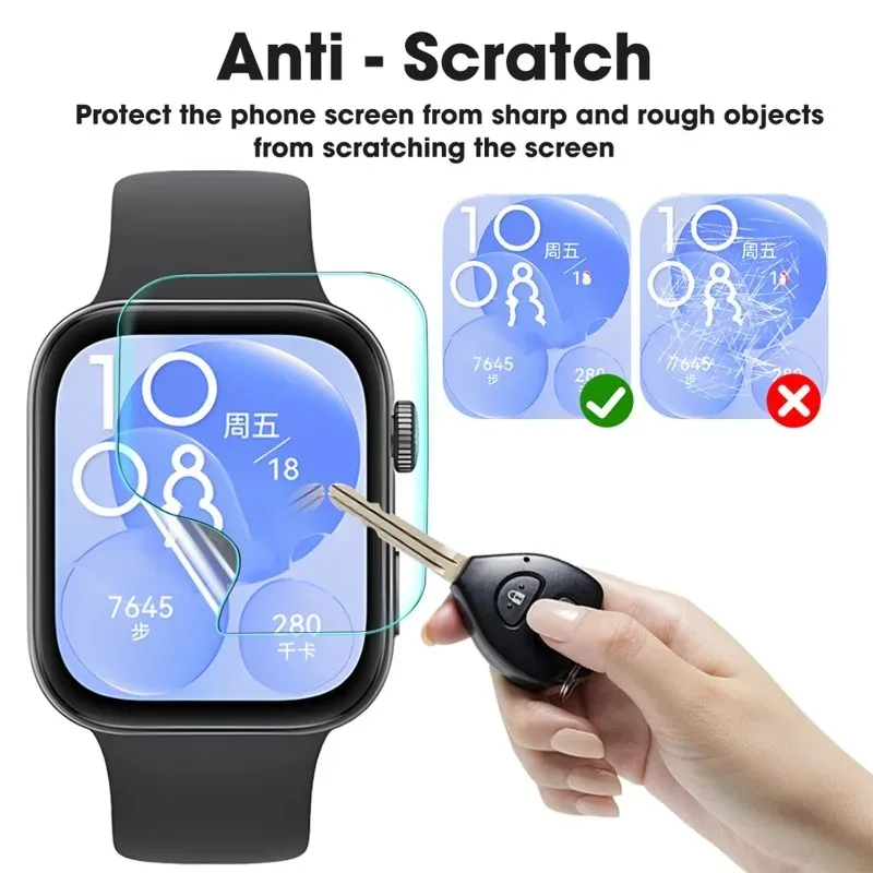 HD Clear Hydrogel Soft Screen Protectors - Scratch Resistant Cover
