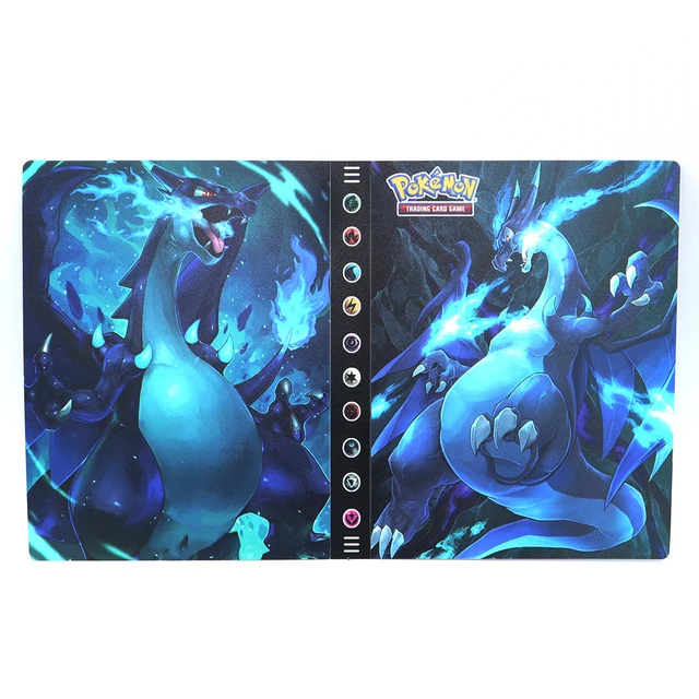 240pcs Pikachu Photo Album Notebook Pokemon Playing Cards Map Display Binder GX VMAX EX Letters Protector Cards Book Folder Gift 118