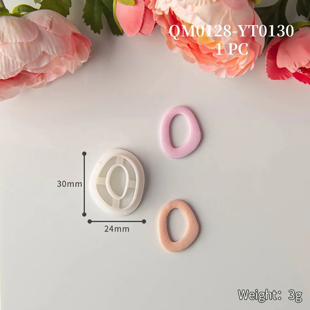 1Pc Ton Form DIY Geometrische Keramik Schneider Ohrring Machen Kit Polymer Werkzeug Kreative Schmuck Anhänger für Werkzeuge Ohrringe Messer – Detail 8