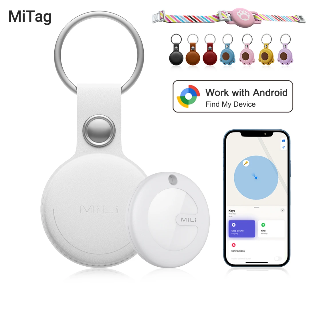 Mili Mitag Finder Mini GPS Tracker Anti-loss Device Locator Cat Collar Adjustable Pet Accessories for Android Google Find My gps tracker,gps locator,anti lost tracker