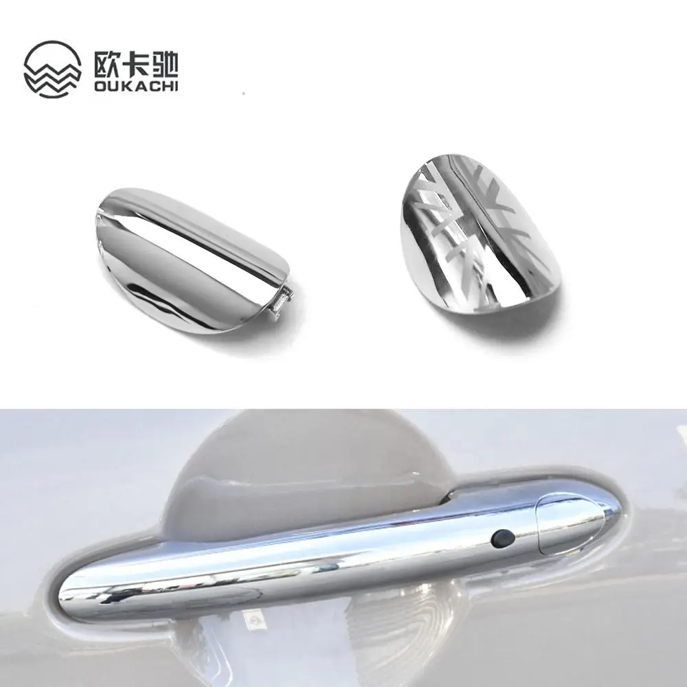 

For BMW Mini Cooper F54 F55 F56 F57 F60 Front Outside Door Handle Lock Key Hole Cover Trim Chrome Cap