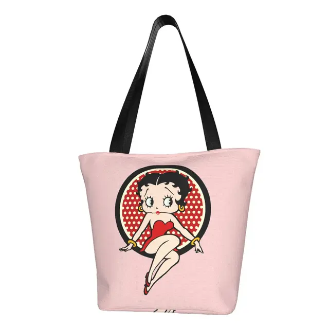 Fashion Female Sexy Bettys Shopping Bag With Zipper Opening Mrs Boops Stuff Handbag