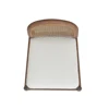 Panama 26.5" Curved Back Cane Rattan Counter Stool, Set of 2, Ivory White Boucle 4