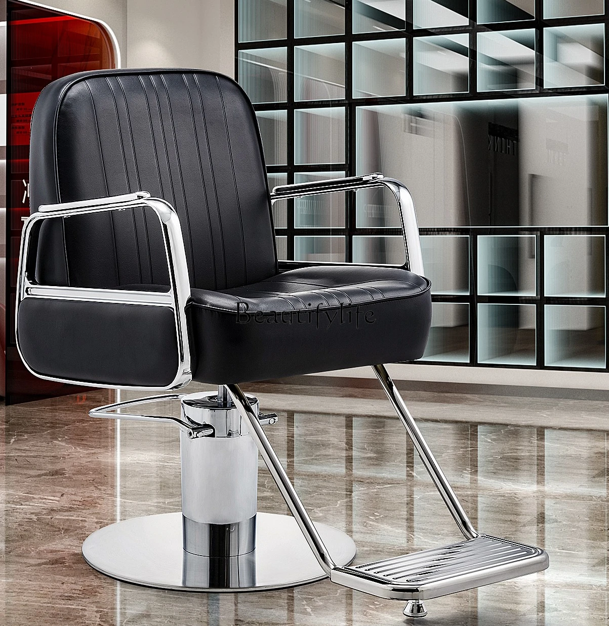 New Adjustable High-End Barber Shop Stool Hairdressing Chair for Hair Salon