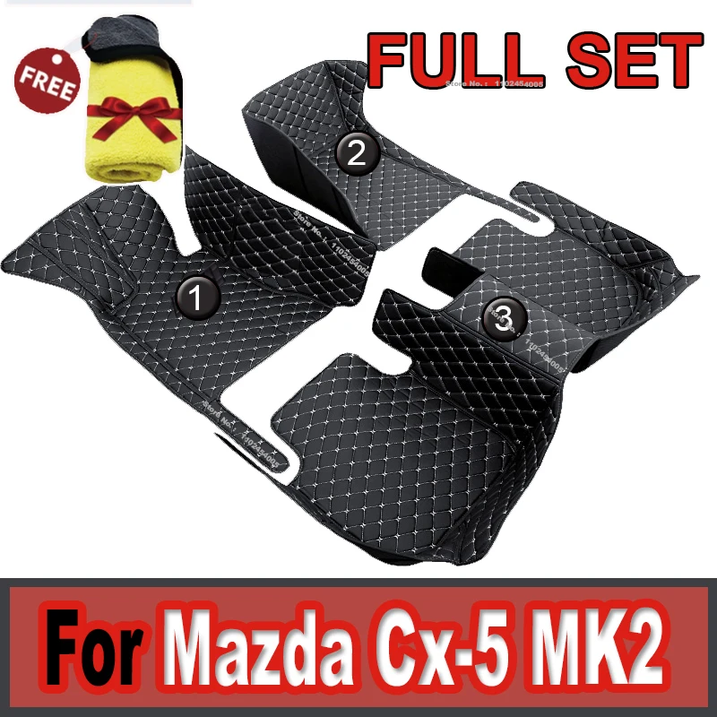 

Коврики LHD для Mazda CX-5 CX5 CX 5 MK2 2024 2023 2022 2021 2020 2019 2018 2017, автомобильные коврики, детали интерьера, водонепроницаемые чехлы