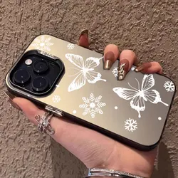 Silvery Butterfly Fashion Protective Phone Case Cover for Poco X4 NFC (BK-CYK0061)