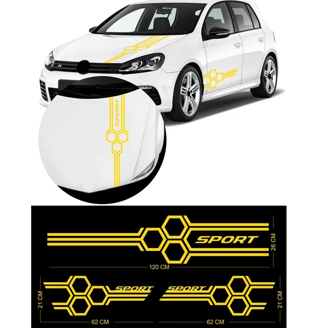 Auto Racing Gitter Aufkleber Für Volkswagen-POLO Golf CC GTI-R LINE-R  WRC-TSI Auto Körper Seite Tür Decor Vinyl Aufkleber DIY Aufkleber -  AliExpress