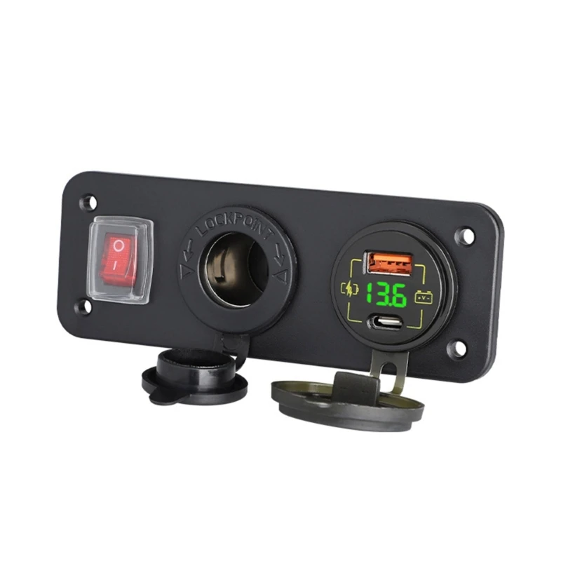

Industrial Grade Type C Conversion Panel Type C Adapter Panel Faster & More Reliable Charging Vehicle Modification Part