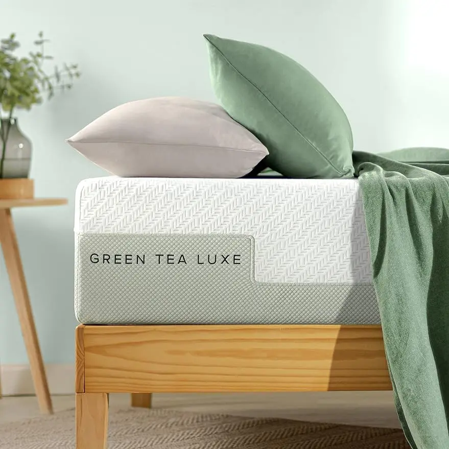 

ZINUS-Green Tea Memory Foam Mattress, Pressure Relieving, CertiPUR, US Certified, Bed-in-a-Box, All-New, 12 Inch