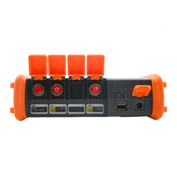 FCST080614 미니 OTDR 850nm 1300nm 1310nm SM MM 테스트 기기 FTTH 네트워크 유지보수용 파장 1550nm 커넥터 타입 SC FC